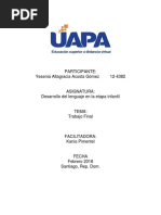 Trabajo Final Desarrollo Del Lenguaje, Yesenia