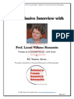 An Exclusive Interview With Prof. Leoni Bonamin by DR Saurav Aora, IPRH