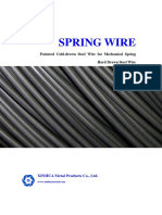 Spring Wire: Patented Cold-Drawn Steel Wire For Mechanical Spring