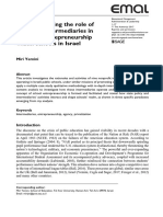 Conceptualizing The Role of Nonprofit Intermediaries in Pursuing Entrepreneurship Within Schools in Israel