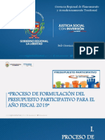 Exposicion Presupuesto Participativo 2019