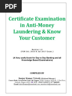 Certificate Examination in Anti-Money Laundering & Know Your Customer