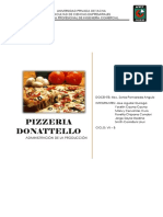 Administracion de La Produccion PIZZa Donatelo