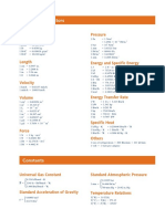 Conversion Factors: Mass and Density Pressure