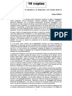 PINEAU La Pedagogía Entre La Disciplina y La Dispersión