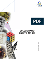 Solucionario Ensayo MT-054