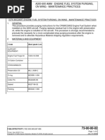 Engine Fuel System Purging, On Wing - Maintenance Practices