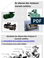 Variation de Vitesse Des Moteurs Courant Continu