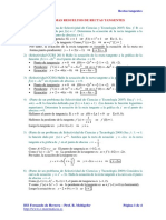 Problemas Resueltos de Rectas Tangentes