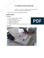 Practica N°7 Resistencia de Los Conductores