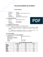 Calculo de Instalacion Solar Termica