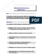 Communication Skills Using NLP - Activities