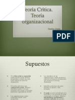 Teoría Crítica-Teoría Organizacional