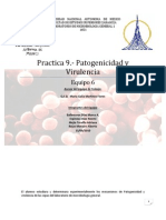 Practica 9 Patogenicidad y Virulencia - Reporte