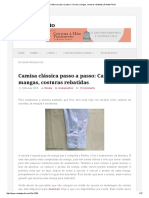 Camisa Clássica Passo A Passo - Carcela, Mangas, Costuras Rebatidas - Renata Perito