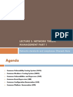 Lecture 5: Network Threat Management Part 1: Networks Standards and Compliance-Dhanesh More