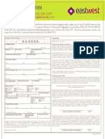 EastWest Activation Form