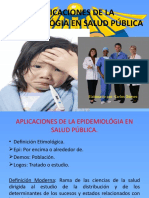 Aplicaciones de La Epidemiológia en Salud Pública