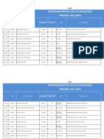 Programación Vacaciones 2017-2018 - Puno