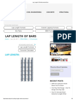 Lap Length of Reinforcement Bars