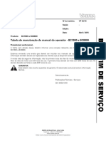 BS 43 - 15 - BC7800 e BC8800 - Tabela de Manuteno Do Manual Do Operador