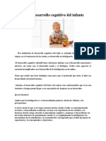 Ensayo Del Desarrollo Cognitivo Del Infante