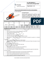 Chainsaw Fuel Procedure