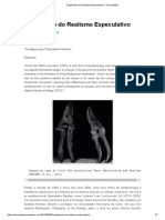 Surgimento Do Realismo Especulativo - TransObjetO