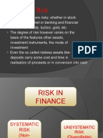 Systematic and Unsystematic Risk