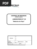 Laboratorio 10 Medición de Flujo