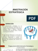 ADMINISTRACIÓN ESTRATÉGICA Diapositiva