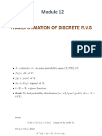 Transformation of Discrete R.V.S