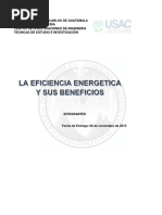 La Eficiencia Energetica y Sus Beneficios