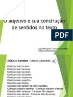 O Adjetivo e Sua Construção de Sentidos No Texto. 2 Médio