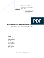 Relatório de Tec. Ferm. 04 - Fermentação Alcoólica