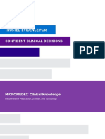 Trusted Evidence For Confident Clinical Decisions: Resources For Medication, Disease, and Toxicology