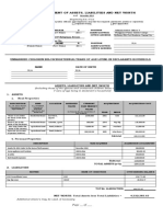 Sworn Statement of Assets, Liabilities and Net Worth: Santiago Jaime