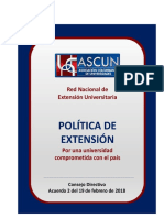 ASCUN Política de Extensión