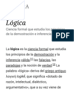 Lógica - Wikipedia, La Enciclopedia Libre