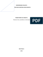 Transtorno de Conduta: Fatores de Risco, Prevalência e Intervenção.