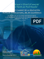 Balance Sobre Educación Bilingue Intercultural en Guatemala Año 2013