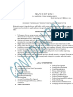 Marketing and Product Development CV