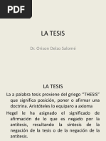 La Tesis