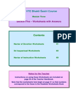 7Kh97 (%KDNWL Dvwul&Rxuvh: Section Five - Worksheets With Answers