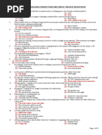 Cswip 3.1 (Welding Inspector) Multiple Choice Questions