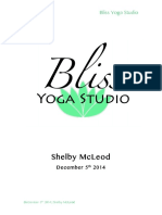 Bliss Yoga Studio Final Report