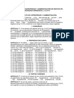 Reglamento de Copropiedad y Administración de Edificio en Propiedad Horizontal