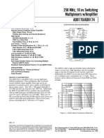 250 MHZ, 10 Ns Switching Multiplexers W/Amplifier: Ms Slew Rate V, G +2) 8 Differential Phase Error