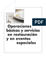 Operaciones Basicas y Servicios en Restauración