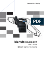 Bizhub 362 282 222 Network Scanner Operations